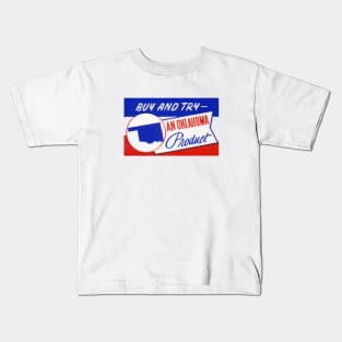 1940s Buy Oklahoma Products Kids T-Shirt